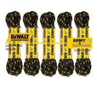 Coppia Di Lacci Da Lavoro DeWalt Gialli E Neri Sicuri E Durevoli 150cm