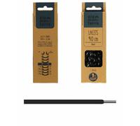 Coppia di lacci tubolari Élémenterre Twist Noir 170 cm