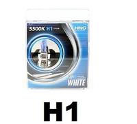 COPPIA DI LAMPADE EFFETTO XENON H1 5500K LUCE AZZURRATA SUPER BIANCO x AUTO/MOTO