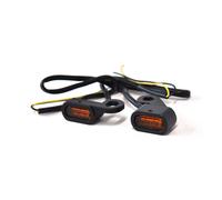 Coppia di Lampeggiante Nero A LED Riparazione Retrovisore Harley Sportster