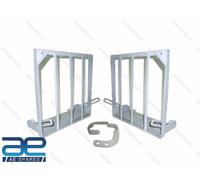 Coppia Di Lato Racks & Attillato Esatto Repro Per Vintage Triumph 3HW Moto Aes