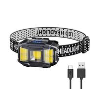 Coppia Di LED COB Faretto Forte Con Sensore Di Movimento Lampada Frontale USB