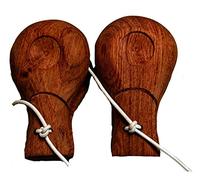 Paio Tradizionale di Legno Scuro Legno Spagnolo Flamenco Nacchere Legno 1220New