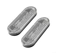 Coppia di lenzuola anteriori riflettenti per scooter Xiaomi 9 che migliorano la sicurezza aumentando la visibilità su strade durante le ore buie con materiali robusti (Argento)