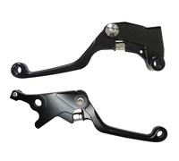 Coppia di leve Accossato nere per Kawasaki KLX125,D-TRACKER dal 2010 al 2016 (CC 125)