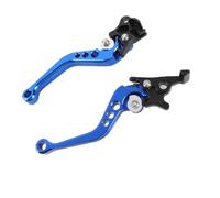 Coppia di Leve Freno a Tamburo Frizione Moto in Alluminio CNC Rosso (BLUE)