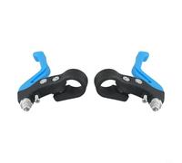 Coppia di leve freno per bicicletta per bambini per manubri da 2,2 cm, per bici da bambini, in plastica, set di sicurezza per bici sinistra e destra, colore nero (blu)