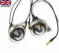 Coppia Di Luci Di Parcheggio Clear Con Cerchi Cromati E Vite Per Royal Enfield