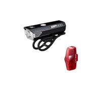 Set di luci per bicicletta CatEye AMPP 200 HL-EL042RC / TL-LD800B VIZ100 nero (200 Lm / 100 Lm)
