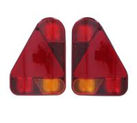 Coppia di luci per rimorchio AJBA con connettori Radex lampada combinata vert...