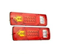 Coppia di Luci Posteriori Universali a 5 Funzioni 12V LED Durevoli in ABS per Camion, Caravan, Trattore Fuoristrada