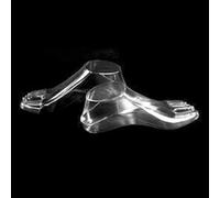 Coppia di manichini per piedi femminili, modello in PVC trasparente per esporre scarpe e sandali, forma del piede corto con cinturino per perizoma, 22 x 9 cm (8,66 x 3,54 cm)