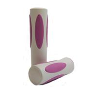 Coppia Di Maniglie Bicicletta Delight Bianca/Rosa Corto E Lungo