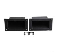 Coppia di maniglie per altoparlanti portatili per palco e subwoofer con robusto materiale plastico e design da incasso per migliorare la maneggevolezza e il montaggio (WG13470)