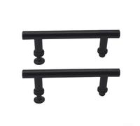 Coppia di maniglie per porta doccia, in ABS, 145 mm, colore: Nero