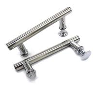 Coppia Di Maniglie Per Porta Doccia In ABS Cromato Maniglia Box Doccia Bagno