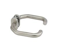Coppia di maniglie per porta, quadro 7mm, acciaio inox 304 satinato - THIRARD