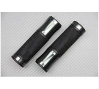 Coppia di Manopole Des e Sin in Alluminio / Gomma Titanio 22 / 24 mm Universale