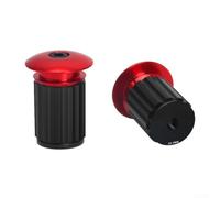 Coppia di manopole di ricambio in alluminio per mountain bike e ciclismo su strada (rosso)