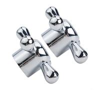 Coppia di manopole di ricambio per rubinetti con diametro di 8 mm a 20 denti per applicazioni idrauliche domestiche