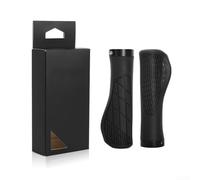 Coppia di manopole elastiche in gomma termoplastica antiscivolo di ricambio per manubri da 22 mm di diametro, adatte per mountain bike, bici da strada, scooter e altro ancora, colore nero