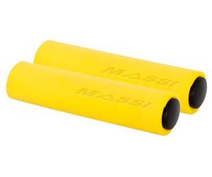 Coppia di manopole in silicone massi giallo opaco