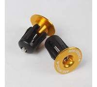 Coppia di manopole per manubrio e manubrio in lega di alluminio per manubrio da 22 mm e 24 mm di diametro, adatte per vari tipi di biciclette (oro)