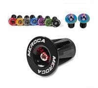 Coppia di manopole per manubrio in lega di alluminio, per manubri da 22 e 24 mm, per bici da strada e mountain bike, con corpo di espansione in plastica ingegneristica (colori abbaglianti)