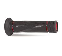 COPPIA DI MANOPOLE STRADA 838-149 ROSSO/NERO-DOPPIA DENSITÀ SENZA FORO 405402955