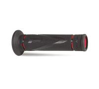 COPPIA DI MANOPOLE STRADA 838-OE-149 ROSSO/NERO-DOPPIA DENSITÀ CON FORO 40540298