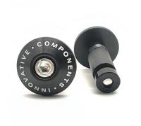 Coppia di manopole universali per manubrio, in lega di alluminio CNC, universali, per manubrio, manubrio, manubrio, manubrio, terminali manubrio, tappi argentati, colore nero