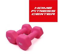 COPPIA di manubri in neoprene scelta da 1 a 4 kg Colore Rosa - PRONTA CONSEGNA