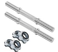 Coppia di Manubri Lunghezza 30cm Diametro ø 25mm 1" Chiusure a vite spin-lock Pesi Palestra home fitness Corto Per Dischi da 1" 25 e 28 mm
