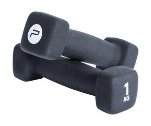 Coppia di manubri Pure2Improve neoprene 2x 1Kg Nero TU