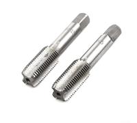 Coppia di maschi a mano destra in HSS, scanalati, dritti, per lavorazione con filettatura metrica fine, 12 mm, 14 mm, 16 mm, 18 mm, 20 mm, con passo da 1,5 mm, compatibili (M14 x 1,5 mm)