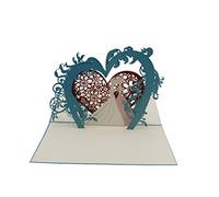 Coppia di matrimoni omosessuali, matrimonio, donna, Mrs.Mrs, lesbian wedding, biglietto di nozze, 3d biglietto pieghevole, Pop Up, biglietto di auguri, biglietto regalo