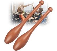 Coppia di Mazze Indiane in Legno da 1 kg per Allenamento, Mazza in Legno, Mazze da Ginnastica per L'allenamento della Forza, La Riabilitazione, Migliora La Presa, L'allenamento Completo del Corpo