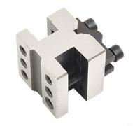 Coppia di messa a terra V-Block con set di morsetti per lavorazione a 90 gradi, acciaio per utensili temprato trattato termicamente, dimensioni 35 x 35 x 30 mm e 60 x 60 x 50 mm (35 x 35 x 30 mm)