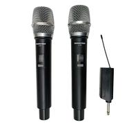 Coppia di microfoni Wireless ricaricabili UHF L-2