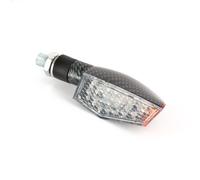 Coppia di mini indicatori LED Curvi + LED Laterale - Aspetto carbonio