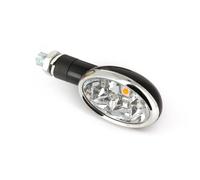 Coppia di mini indicatori LED ovali - neri