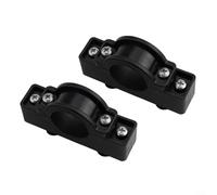 Coppia di montanti in nylon per kayak per stabilizzatori per canoa e zattera con scanalatura motore, clip di supporto per canna da pesca, accessori per cerchione barca, colore nero