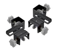 Coppia di morsetti regolabili in acciaio inox per cassetti frontali che forniscono durata e facilità d'uso in cucina bagno ambiente clip in acciaio