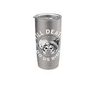 Coppia di motociclette abbinate fino alla morte Biker sposa sposo 2026 Bicchiere termico in acciaio inox doppia parete
