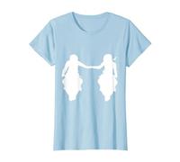 Coppia di Motociclisti Motociclisti Uomo e Donna Maglietta, Donna, Celeste, S