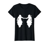 Coppia di Motociclisti Motociclisti Uomo e Donna Maglietta, Donna, Nero, XL