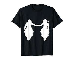 Coppia di Motociclisti Motociclisti Uomo e Donna Maglietta, Uomo, Nero, 3XL