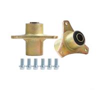 Coppia di mozzi per ruota anteriore con cuscinetto integrato, foro centrale da 17 mm, montaggio a 3 bulloni, per ATV, Quad, Buggy, Go Kart, UTV e biciclette da 50 cc a 250 cc