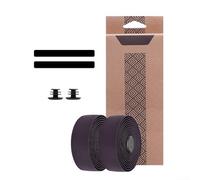 Coppia di nastri per manubrio per bici da strada con materiale PU ed EVA per migliorare la presa e ridurre al minimo l'affaticamento della mano (viola scuro)