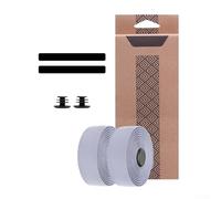 Coppia di nastri per manubrio per bici da strada con PU ed EVA per assorbimento degli urti e prestazioni antiscivolo (viola grigiastro)